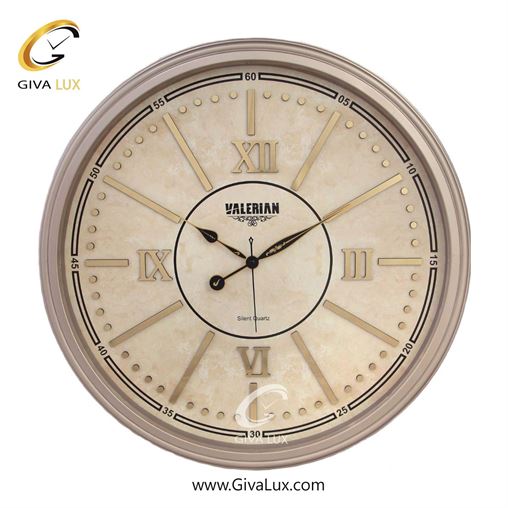 ساعت دیواری اورجینال والرین PVC کرم| کد رفرنس A790