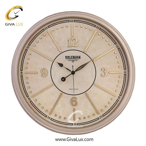 ساعت دیواری اورجینال والرین PVC کرم| کد رفرنس A810
