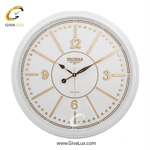 ساعت دیواری اورجینال والرین PVC سفید| کد رفرنس A810