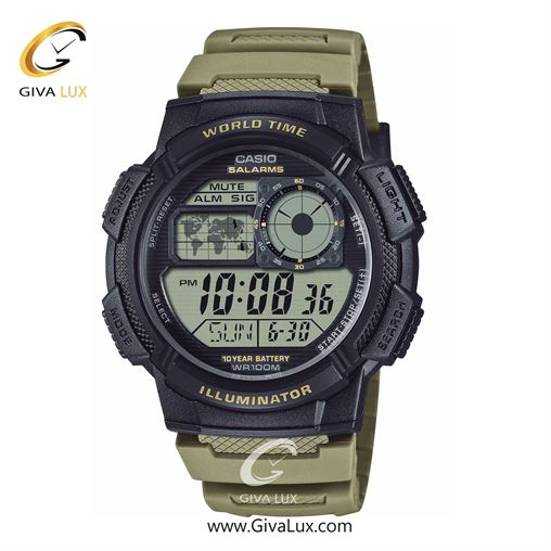 ساعت مچی اورجینال مردانه کاسیو Casio مشکی-نقره ای | نارنجی| مشکی| کد رفرنس AE-1000W-4BVDF AE-1000W-5AVDF.jpg