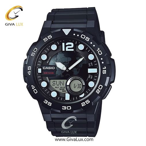 ساعت مچی اورجینال مردانه کاسیو Casio دو زمانه مشکی | مشکی| مشکی| کد رفرنس AEQ-100W-1B AEQ-100W-1AVDF.jpg
