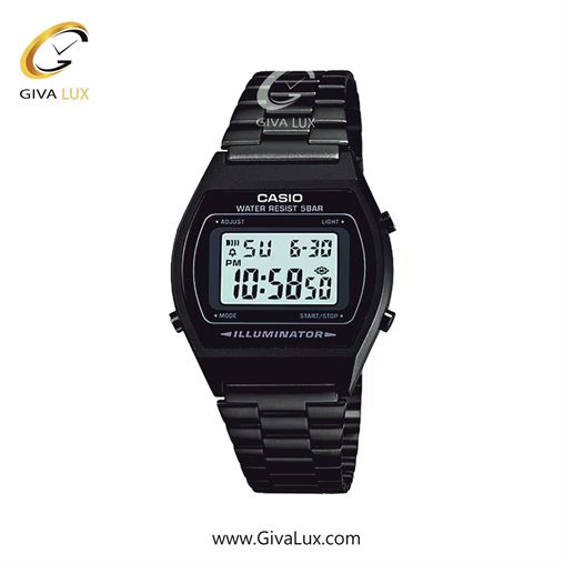ساعت مچی اورجینال مردانه کاسیو Casio مشکی | مشکی| مشکی| کد رفرنس B640WB-1ADF