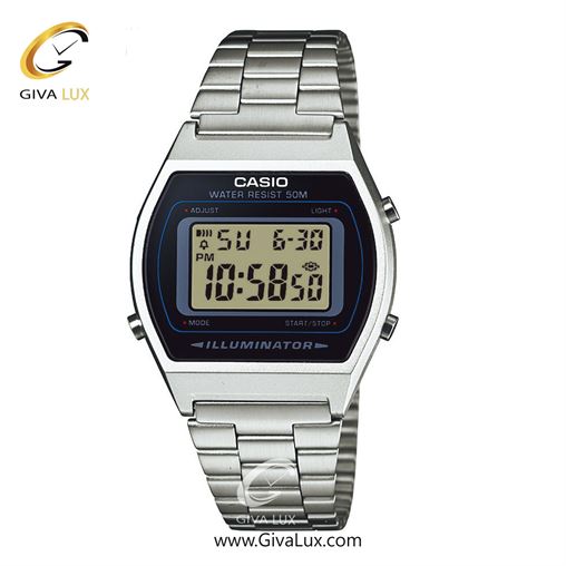 ساعت مچی اورجینال زنانه-یونیسکس-مردانه کاسیو Casio نقره ای | نقره ای| مشکی| کد رفرنس B640WD-1AVDF