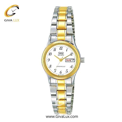 ساعت مچی اورجینال زنانه کیو اند کیو Q&Q طلایی-نقره ای | نقره ای-طلایی| سفید| کد رفرنس BB17-404Y