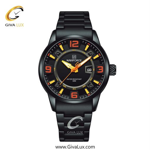 ساعت مچی مردانه تک موتوره بند استیل مشکی ناوی فورس(نیوی فورس)  NF8044 B/GN/B BOB.jpg
