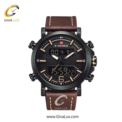 ساعت مچی مردانه بند چرمی ناوی فورس (نیوی فورس) NF9135 B/Y/BN BYBN.jpg