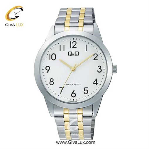 ساعت مچی اورجینال مردانه کیو اند کیو Q&Q نقره ای | طلایی-نقره ای| سفید| کد رفرنس C00A-012PY