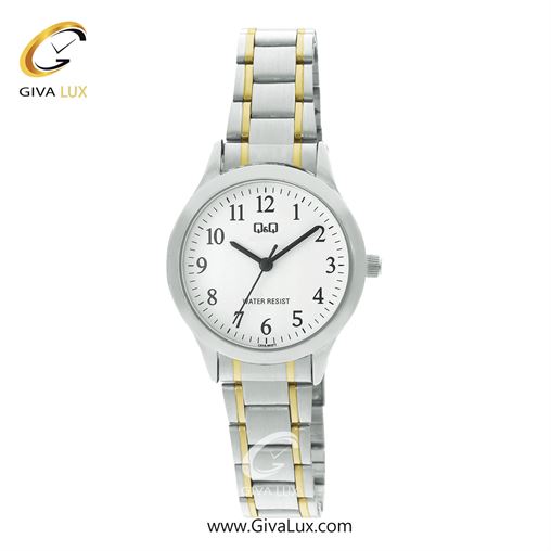 ساعت مچی اورجینال زنانه کیو اند کیو Q&Q نقره ای | نقره ای-طلایی| سفید| کد رفرنس C01A-005PY