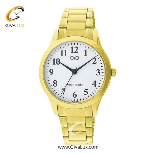 ساعت مچی اورجینال مردانه کیو اند کیو Q&Q طلایی | طلایی| سفید| کد رفرنس C02A-002PY