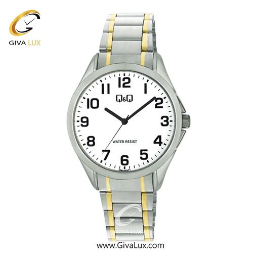 ساعت مچی اورجینال مردانه کیو اند کیو Q&Q نقره ای | طلایی-نقره ای| سفید| کد رفرنس C04A-004PY