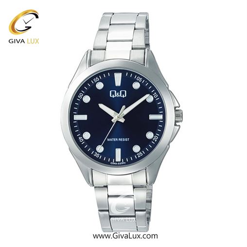ساعت مچی اورجینال مردانه کیو اند کیو Q&Q نقره ای | نقره ای| سرمه ای| کد رفرنس C04A-037PY