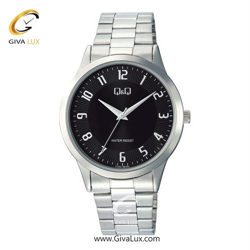 ساعت مچی اورجینال مردانه کیو اند کیو Q&Q نقره ای | نقره ای| مشکی| کد رفرنس C10A-061PY