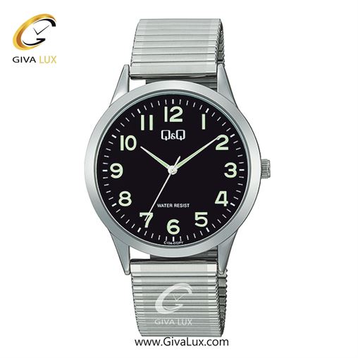 ساعت مچی اورجینال مردانه کیو اند کیو Q&Q نقره ای | نقره ای| مشکی| کد رفرنس C10A-072PY