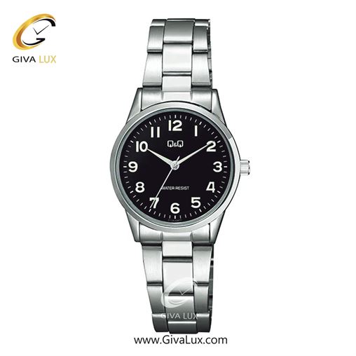 ساعت مچی اورجینال زنانه کیو اند کیو Q&Q نقره ای | نقره ای| مشکی| کد رفرنس C11A-004PY