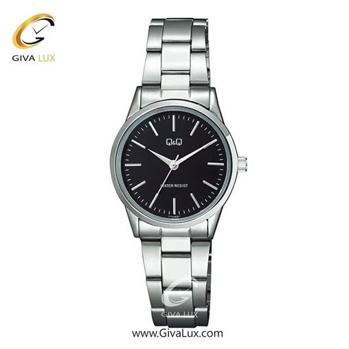 ساعت مچی اورجینال کیو اند کیو زنانه نقره ای | نقره ای | مشکی | کد رفرنس C11A002PY