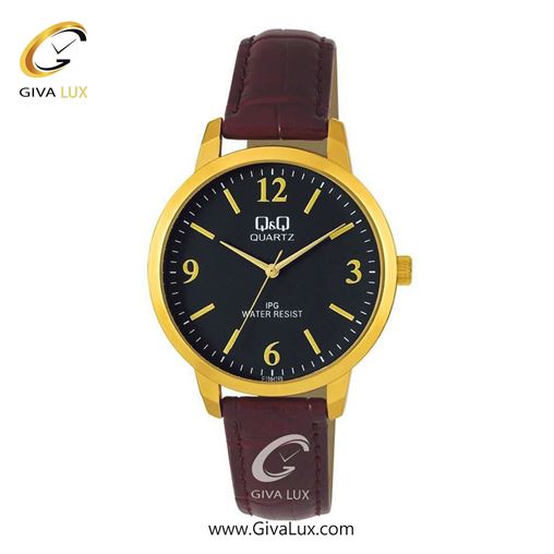 ساعت مچی اورجینال مردانه کیو اند کیو Q&Q طلایی | قهوه ای| مشکی| کد رفرنس C154J105Y