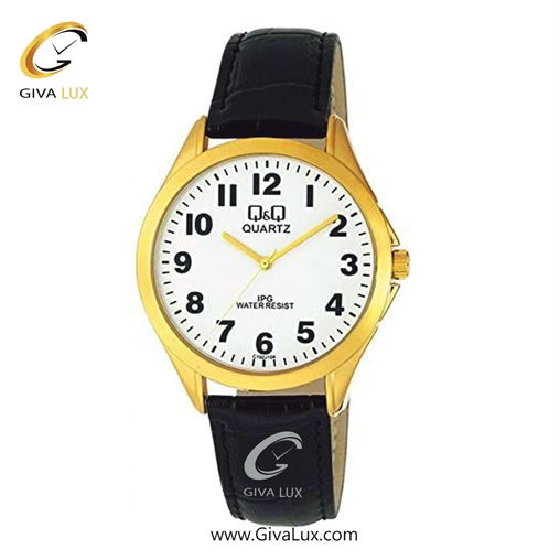 ساعت مچی اورجینال مردانه کیو اند کیو Q&Q طلایی | مشکی| سفید| کد رفرنس C192J104Y