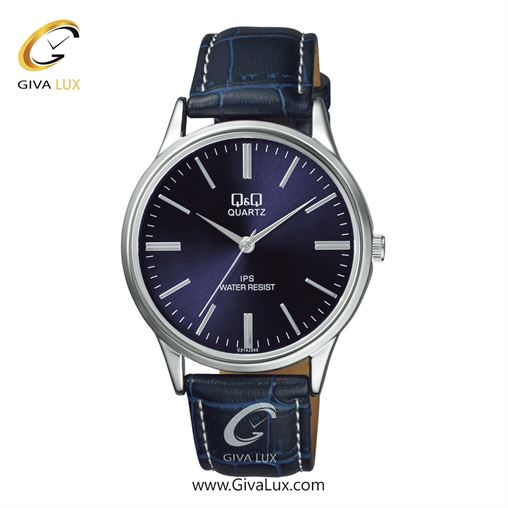 ساعت مچی اورجینال کیو اند کیو مردانه نقره ای | سرمه ای | آبی کاربنی | کد رفرنس C214J332Y