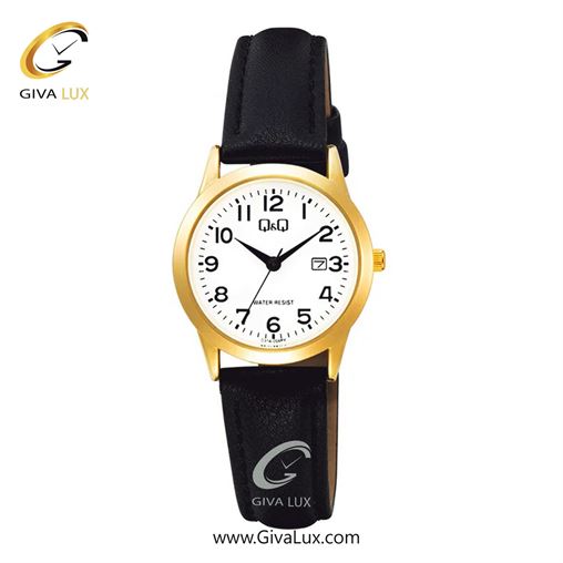 ساعت مچی اورجینال کیو اند کیو زنانه طلایی | مشکی | سفید | کد رفرنس C31A004PY