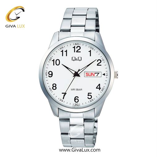 ساعت مچی اورجینال مردانه کیو اند کیو Q&Q نقره ای | نقره ای| سفید| کد رفرنس C32A-004PY