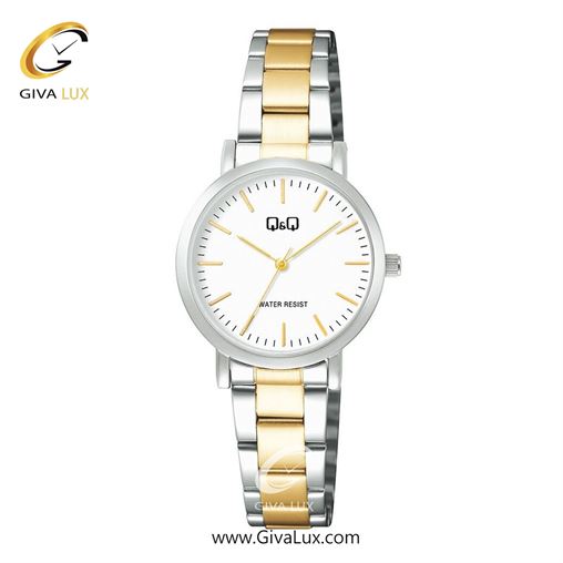 ساعت مچی اورجینال زنانه کیو اند کیو Q&Q نقره ای | نقره ای-طلایی| سفید| کد رفرنس C35A-004PY