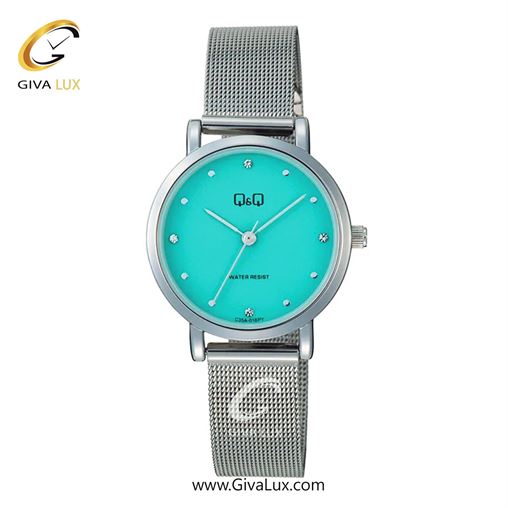 ساعت مچی اورجینال کیو اند کیو زنانه نقره ای | نقره ای | آبی | کد رفرنس C35A018PY