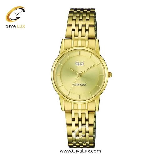 ساعت مچی اورجینال کیو اند کیو زنانه طلایی | طلایی | طلایی | کد رفرنس C63A001PY