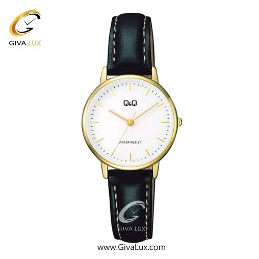 ساعت مچی اورجینال زنانه کیو اند کیو Q&Q طلایی | مشکی| سفید| کد رفرنس C65A-002PY