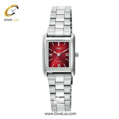 ساعت مچی اورجینال زنانه کیو اند کیو Q&Q نقره ای | نقره ای| زرشکی| کد رفرنس C69A-002PY