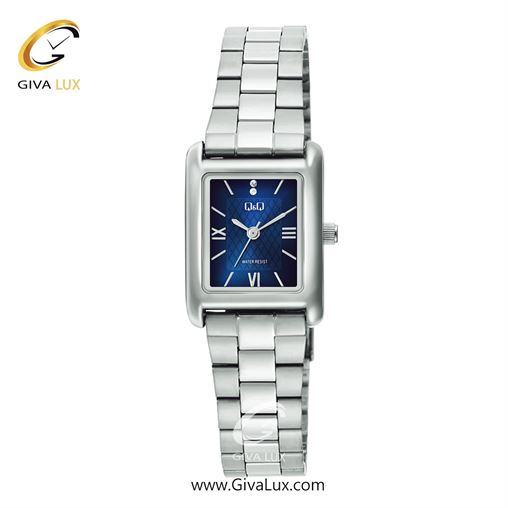 ساعت مچی اورجینال زنانه کیو اند کیو Q&Q نقره ای | نقره ای| آبی کاربنی| کد رفرنس C69A-004PY