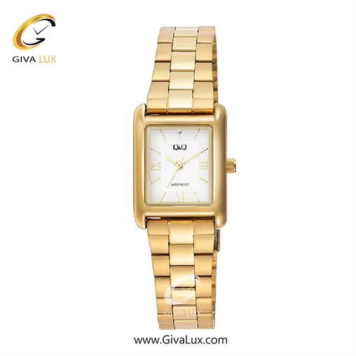 ساعت مچی اورجینال زنانه کیو اند کیو Q&Q  طلایی | طلایی| سفید| کد رفرنس C69A-008PY