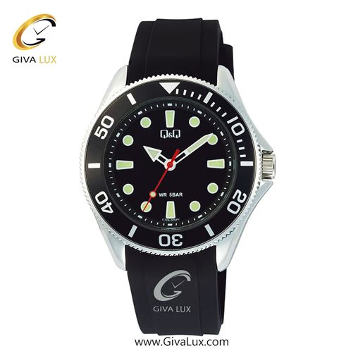 ساعت مچی اورجینال مردانه کیو اند کیو Q&Q مشکی-نقره ای | مشکی| مشکی| کد رفرنس C72A-005PY