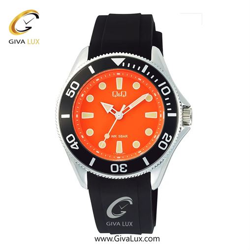 ساعت مچی اورجینال کیو اند کیو مردانه نقره ای-مشکی | مشکی | نارنجی | کد رفرنس C72A012PY