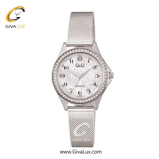 ساعت مچی اورجینال زنانه کیو اند کیو Q&Q  نقره ای | نقره ای| نقره ای| کد رفرنس C80A-001PY