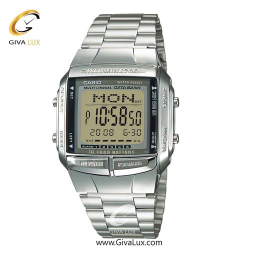 ساعت مچی اورجینال مردانه کاسیو Casio دو زمانه نقره ای | نقره ای| مشکی| کد رفرنس DB-360-1ADF