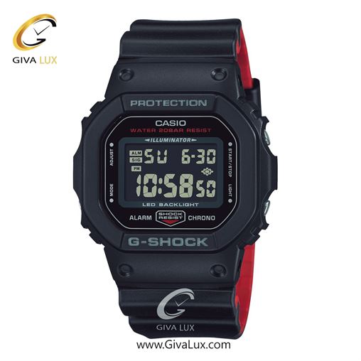 ساعت مچی اورجینال مردانه کاسیو Casio مشکی | مشکی| مشکی| کد رفرنس جی شاک G-Shock DW-5600UHR-1D