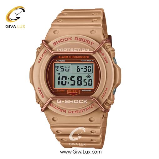 ساعت مچی اورجینال مردانه کاسیو Casio کرم | بژ -کرم| کرم| کد رفرنس جی شاک G-Shock DW-5700PT-5DR