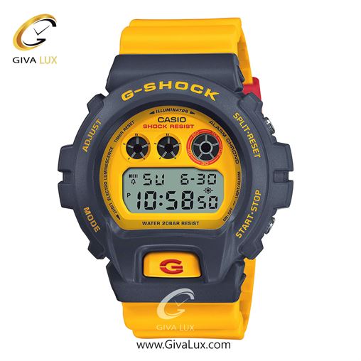ساعت مچی اورجینال مردانه کاسیو Casio طوسی | زرد| زرد| کد رفرنس جی شاک G-Shock DW-6900Y-9DR