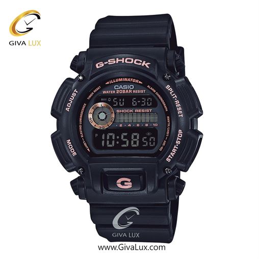 ساعت مچی اورجینال مردانه کاسیو Casio مشکی | مشکی| مشکی| کد رفرنس جی شاک G-Shock DW-9052GBX-1A4