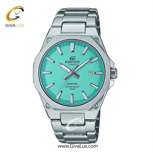 ساعت مچی اورجینال مردانه کاسیو Casio نقره ای | نقره ای| سبزآبی| کد رفرنس ادیفایس Edifice EFR-S108D-2BVUDF