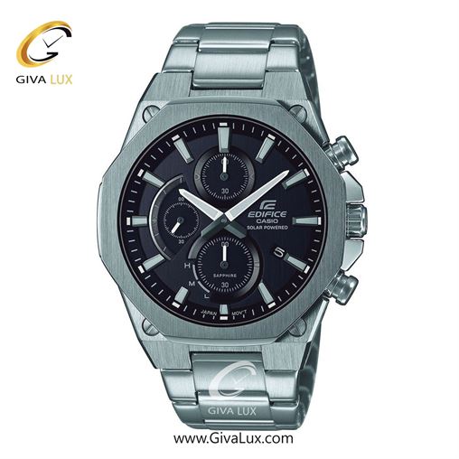 ساعت مچی اورجینال مردانه کاسیو Casio سه موتوره کرنوگراف نقره ای | نقره ای| مشکی| کد رفرنس ادیفایس Edifice EFS-S570D-1A