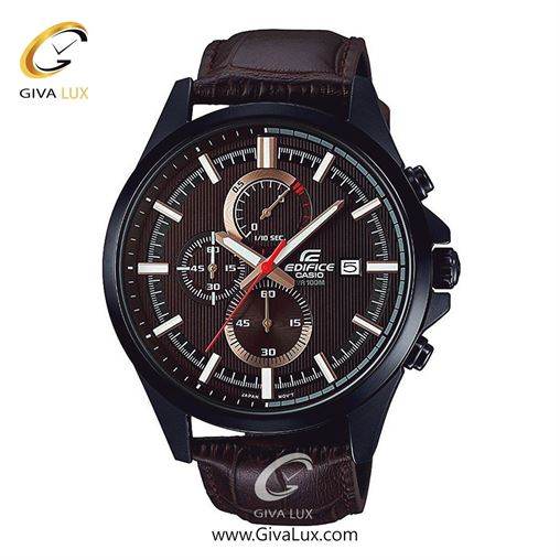 ساعت مچی اورجینال مردانه کاسیو Casio سه موتوره کرنوگراف مشکی | قهوه ای| قهوه ای| کد رفرنس ادیفایس Edifice EFV-520BL-5AVUDF