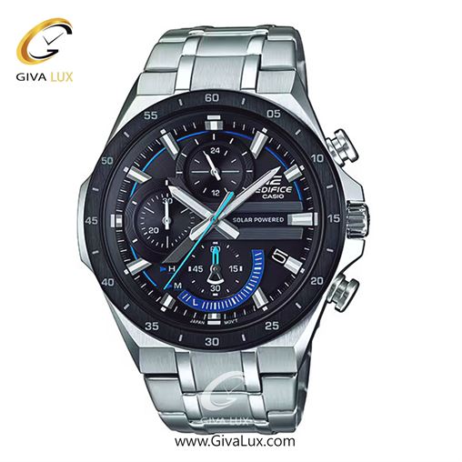 ساعت مچی اورجینال مردانه کاسیو Casio سه موتوره کرنوگراف نقره ای | نقره ای| مشکی| کد رفرنس ادیفایس Edifice EQS-920DB-1BVUDF