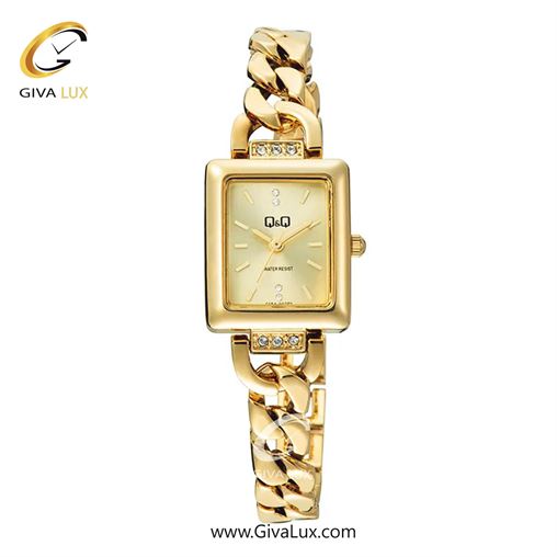 ساعت مچی اورجینال کیو اند کیو زنانه طلایی | طلایی | طلایی | کد رفرنس F05A002PY