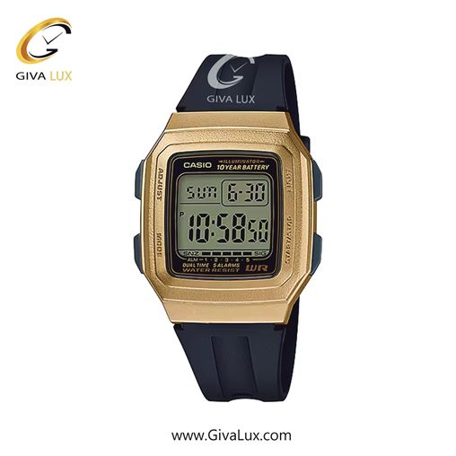 ساعت مچی اورجینال مردانه کاسیو Casio طلایی | مشکی| طلایی| کد رفرنس F-201WAM-9AVDF