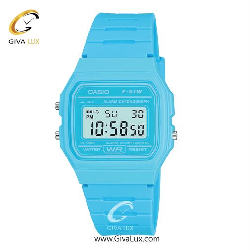 ساعت مچی اورجینال یونیسکس-مردانه-زنانه کاسیو Casio آبی | آبی| آبی| کد رفرنس F-91WC-2ADF