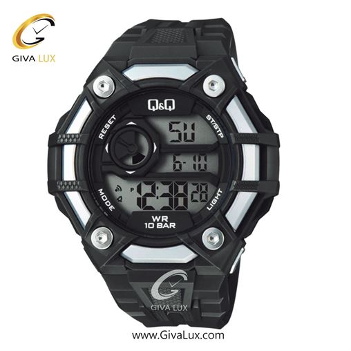 ساعت مچی اورجینال مردانه کیو اند کیو Q&Q مشکی-نقره ای | مشکی| مشکی| کد رفرنس G18A-005VY