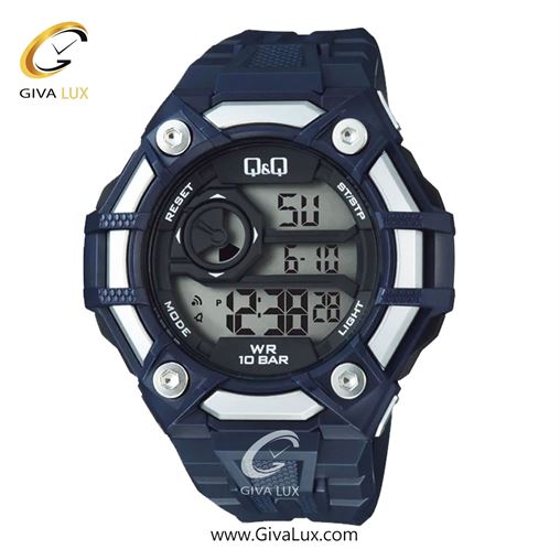 ساعت مچی اورجینال مردانه کیو اند کیو Q&Q سرمه ای-نقره ای | سرمه ای| مشکی| کد رفرنس G18A-006VY