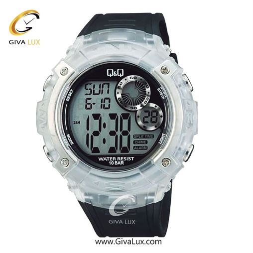 ساعت مچی اورجینال مردانه کیو اند کیو Q&Q شفاف | مشکی| مشکی| کد رفرنس G19A-001VY