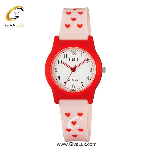 ساعت مچی اورجینال زنانه کیو اند کیو Q&Q قرمز | صورتی| سفید| کد رفرنس G23A-015VY